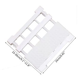 JONASHER Schrankregal-Trennwände, erweiterbar, Kleiderschrank-Organizer-System, Spannstange, verstellbares Aufhänger, Trennwände, 24 cm Breite für Schlafzimmer, Badezimmer, Weiß