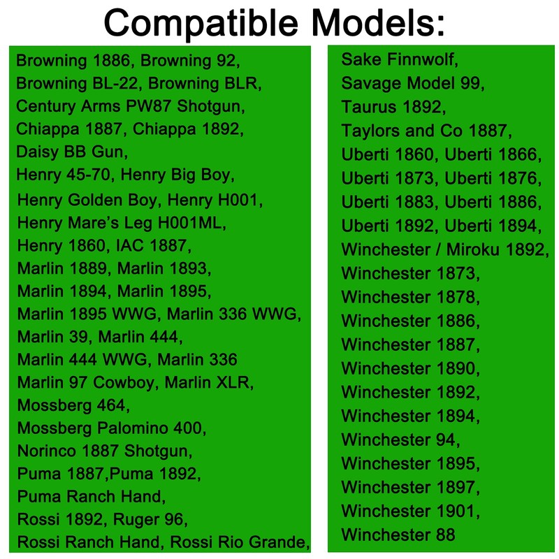 WAYNE'S DOG Leather Lever Wrap for Lever Action, Handcrafted (6-inch,