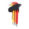9Pcs Hex Wrench Ball End Colourful Long Arm Metal Key