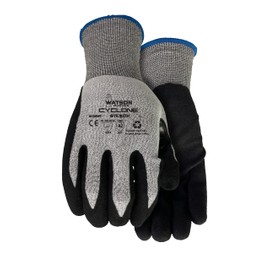 Watson Gloves Stealth Cyclone Sustainable Cut Resistant Glove - Sandy Nitrile Palm (Medium)