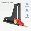 Multifunctional Height Aluminum Alloy Saw Table Depth Measuring Ruler with