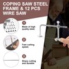 Tsudoku Coping Saw Steel Frame and 12 Pcs Diameter 1Mm