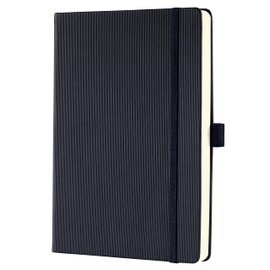 SIGEL CO705 Undated Daily Planner with 365 Day Calendar, Approx. A5, Black, Hardcover, for 1 Year with Success Journal, Made from Sustainable Paper, Conceptum