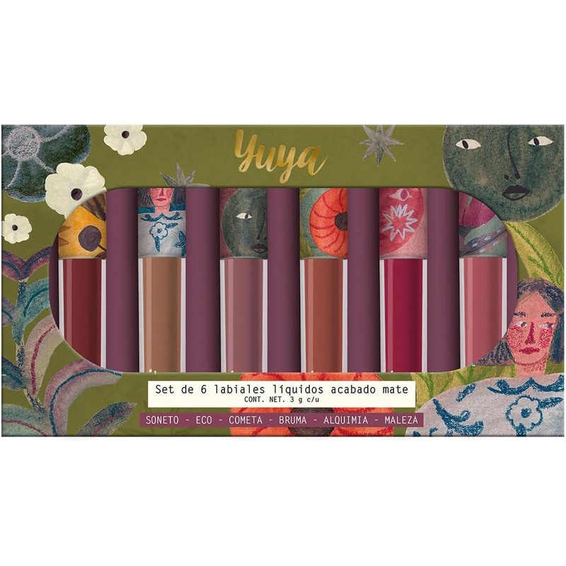 Yuya - Set de labiales indelebles larga duracion - labial