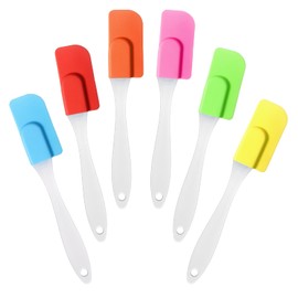 6 PCS Mini Silicone Spatula, Multicolor Small Spatula Silicone, Heat-Resistant Mini Rubber Spatulas Set Kitchen Tools for Baking, Cooking, Mixing