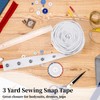 3 Yards Snap Tape Trim, Soft Snap Ribbon with Stainless