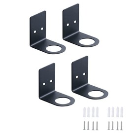 BDHI 4pcs Soap Bottle Dispenser Holder Wall Mount SoapHolder Stainless Steel Shampoo Dispenser Bottles Hanging Shelf Storage Holder Hand Pump Bottles Stand for Kitchen Bathroom(Y156-4)