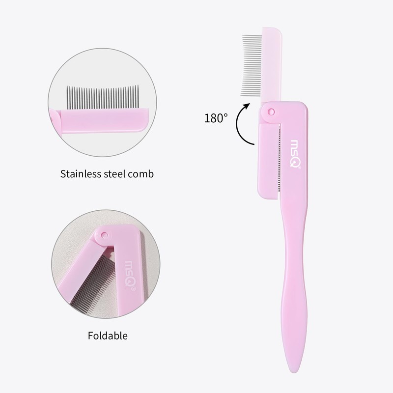 Eyelash Comb MSQ Eyelash Separator Tool Eyelash Comb Separator Folding