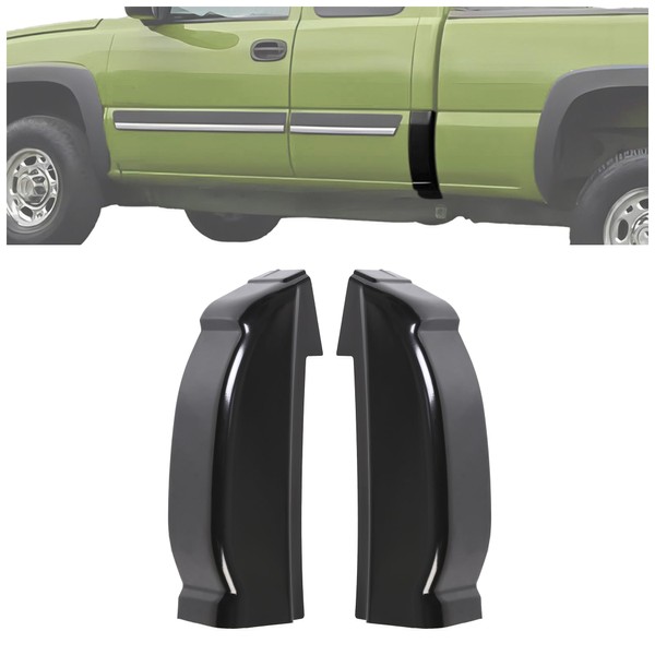 ECOTRIC Pair Cab Corners Compatible with 1999-2007 Chevy Silverado GMC Sierra 4 Dr Crew Cab LH & RH