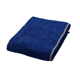 Tenma Bath Towel Denim Style Indigo Blue Approx. 23.6 x 47.2 inches (60 x 120 cm)