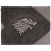 Westeros Game of Thrones House Stark Silver Direwolf Emblem Wallet