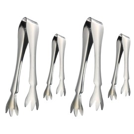 Cabilock Locking Food Tong Stainless Steel Ice Cube Clamp Versatile for Buffet BBQ Frying Easy to Maintain