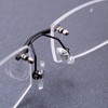 Rimless Glasses Screws Washer Nut Cap Screwdriver Stainless Steel Eyeglass