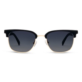 Peepers by PeeperSpecs Houston Sun Polarized Soft Square Sunglasses, Black, +0.00