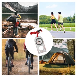 Compass Outdoor Compass Map Scale Hiking Navigation Portable Explorer Portable Convenient Mountaineering Hiking Strap Lightweight Waterproof Compact