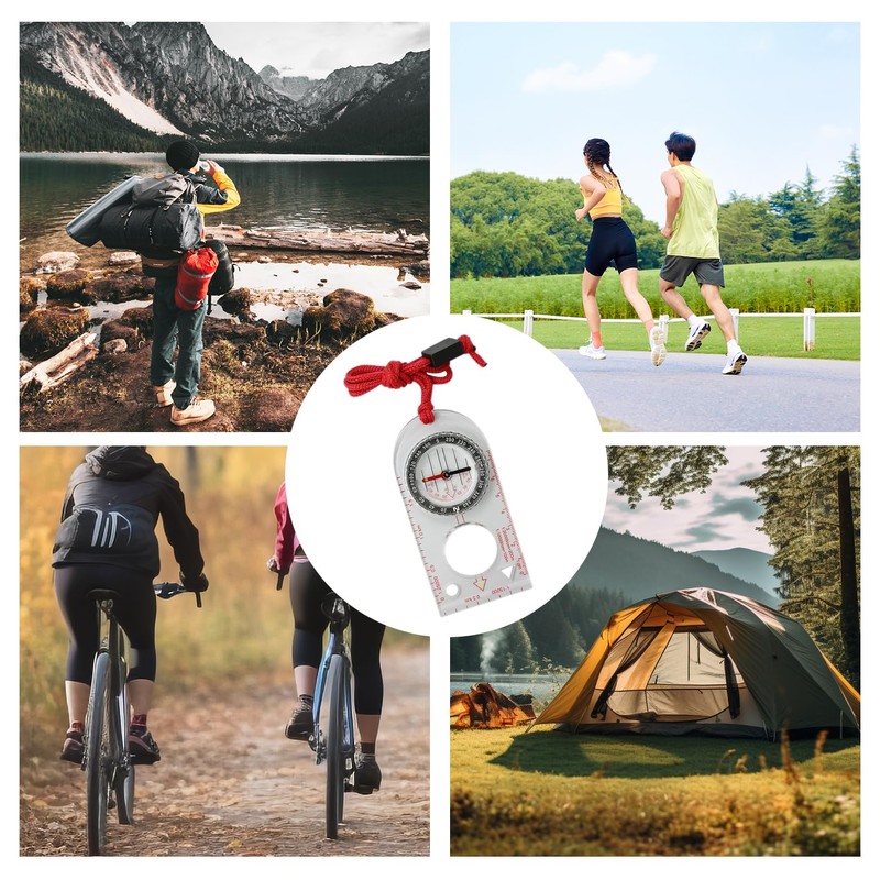 Compass Outdoor Compass Map Scale Hiking Navigation Portable Explorer Portable