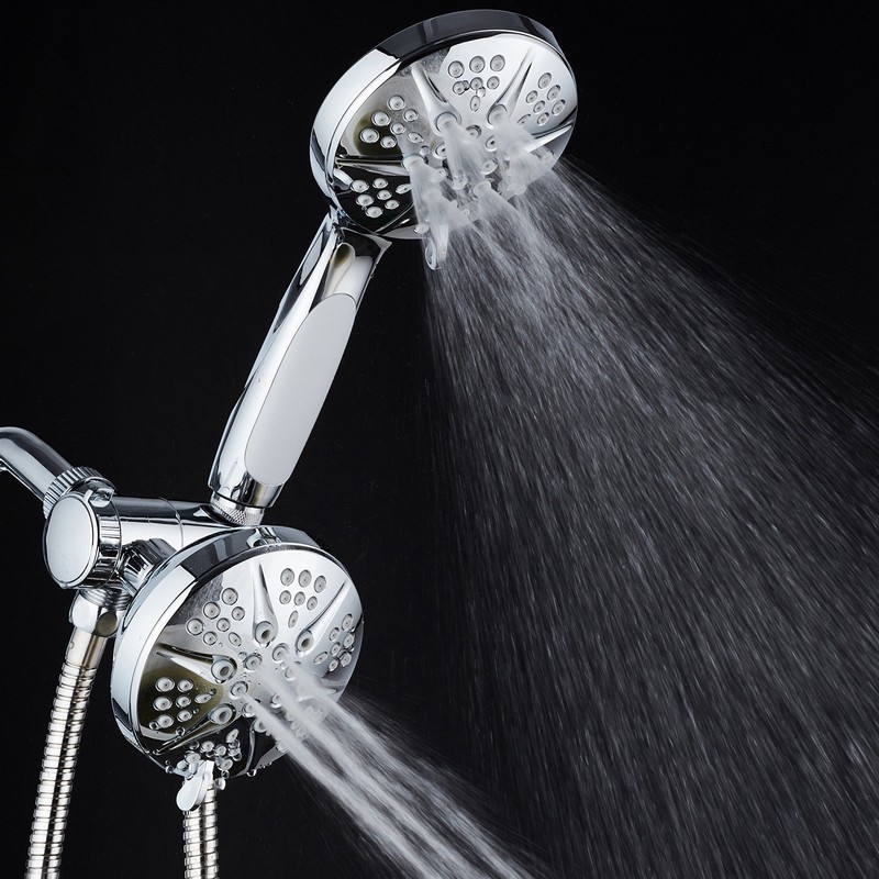Hotel Spa Notilus Surround-Shower(TM) High-Pressure 48-setting Luxury 3-way Shower Head/Handheld