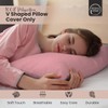 Rohi Pink V Shaped Pillowcase – Soft & Breathable V