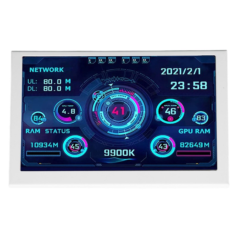 5in Computer Temp Monitor IPS USB Mini Screen PC Sensor