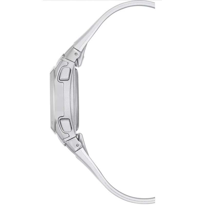Armitron Sport Women 45/7012SIL Digital Chronograph Silver-Tone Resin Strap V26