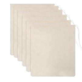 Nut Milk Bags 6 Pack - 100% Organic Unbleached Cotton Cheesecloth Bags for Almond/Oat Milk, Cheese Making, Celery Juice - Reusable Food Strainer with 12"x18", Kitchen Accessories