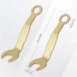 lasuroa 2pcs Pocket Door Wrenches, Bi-Fold Closet Door Pivot Adjustment Tool 3/8in Open Wrench 3in Length for RV Sliding Door Hanger Pocket Door Closet Door Hardware, Green