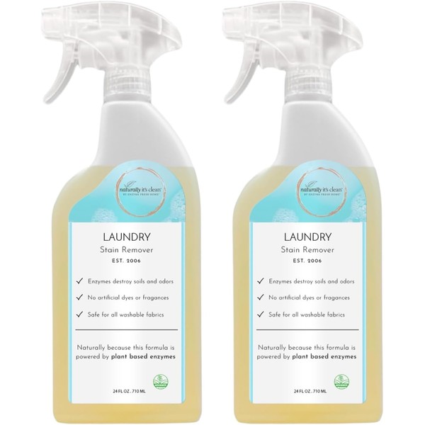 naturally It's clean Enzymatic Laundry Stain Remover Spray and Odor