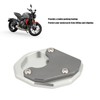Motorcycle Side Stand Extension Plate Aluminum Alloy Gray Rustproof Replacement