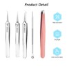 Ingrown Hair Tweezers, 5 Pcs Precision Blackhead Tweezers, Exquisite Black