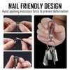 KeyUnity KM01 Titanium EDC Keychain Clip with Bottle Opener, Quick