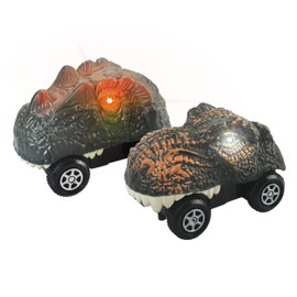 PicassoTiles 2 Piece Swift Highly Detailed Race Track Truck Dinosaur Cars Accessories in Bulk Package Compatible with STEM Magnetic Tile Race Track Building Kits for Kids Boys & Girls Ages 3+ PTE10