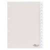 Durable 682219 Index Plastic with Blank Tabs 15 Parts Transparent