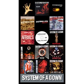 SYSTEM OF A DOWN album discography magnet (3.75" x 4.75" magnet)
