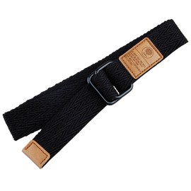 moonsix Canvas Web Belts for Men, Military Style D-ring Buckle Men's Belt, Black 2