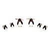 MRCUFF Penguin Black White Tuxedo Cufflinks & Studs Formal Set
