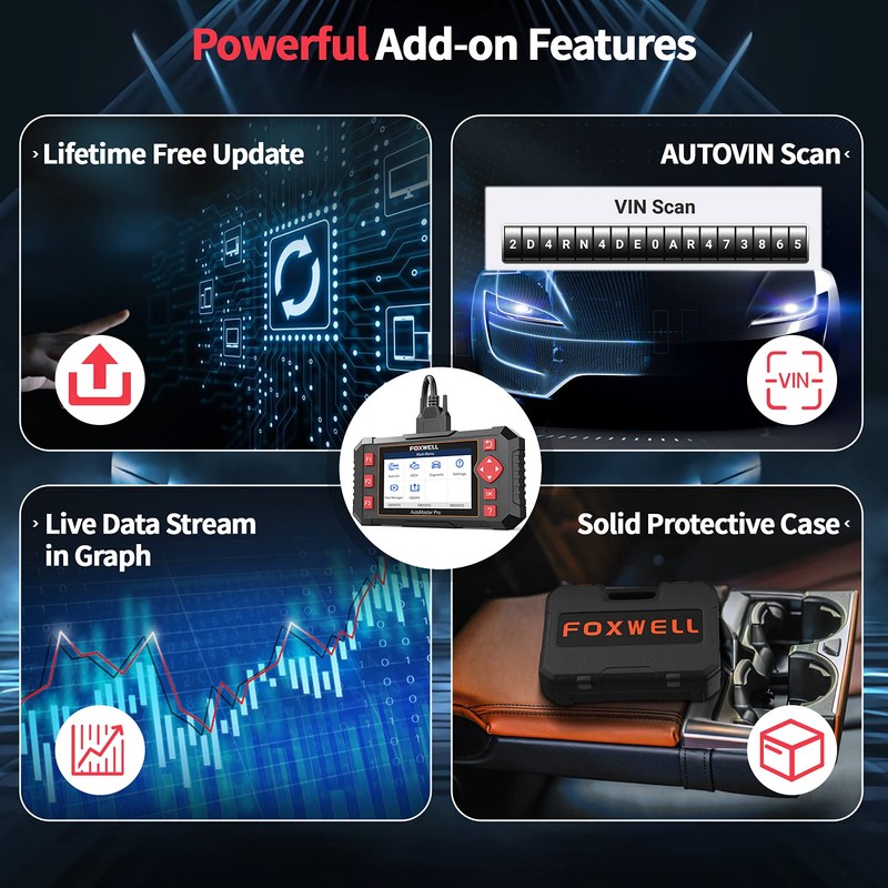FOXWELL FOXWELL Car Scanner NT604 Elite OBD2 Scanner ABS SRS