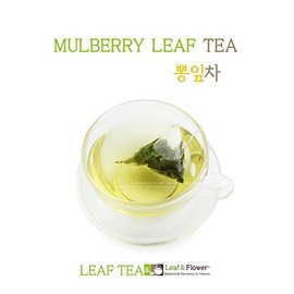 [Pyramid Tea bags] Korean Herbal Tea / 100% Natural Mulberry Leaf Tea 15 Triangle Tea bags/삼각티백 뽕잎차