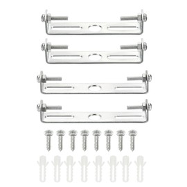sourcing map Ceiling Light Plate, 75mm 90mm Lighting Fixture Mounting Bracket Light Crossbar for Home Office Chandelier, Pack of 4