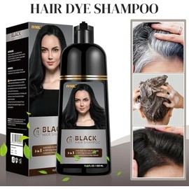 Ivnil- Cobertura completa de las canas nuestro champú para teñir el cabello cubre eficazmente cada hebra de cabello, eliminando la presencia de