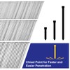 sourcing map 2000Pcs 18 Gauge Brad Nails, 1/2" Length Straight