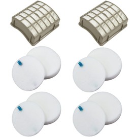 Laukowind For Shark Navigator dlx Filter NV60 NV70 NV80 Replacement Filters,NV70 26,NV71,NV90,UV420 NV90 26 NV95 NV80 and NVC80C.4+4 Foam Filters + 2 Filters