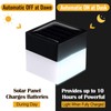 Tujoe 25 Pack Solar Fence Post Cap Lights 2In x