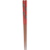 Kawai 118444 Chopsticks Wakasa Lacquer, Flower Thread, Vermilion, 8.3 inches