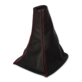 The Tuning-Shop Ltd Gear Gaiter Compatible with Toyota Celica Leather Red Stitching