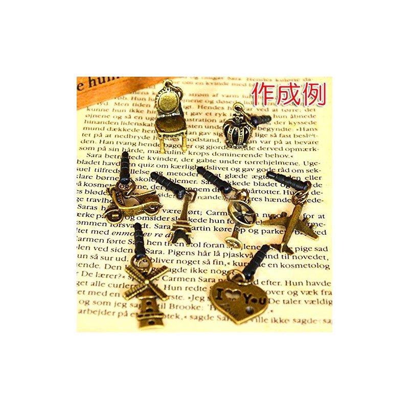 Set of 3 earphone jacks with dual rings, silver