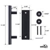 Wright Products Barn Door Pull and Flush Mounted Handle Set