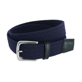 Trafalgar Riverside - Cinturón elástico para hombre, Azul marino/flor y brillo, 40