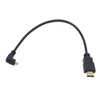 Seadream 2Pack 1Foot 90 Degree Up Angle Micro HDMI Male