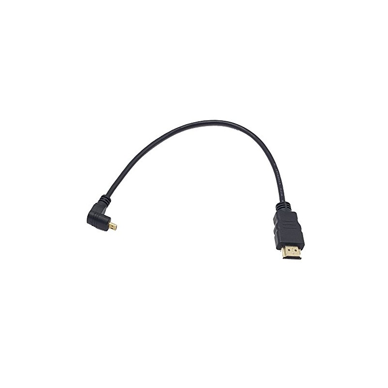 Seadream 2Pack 1Foot 90 Degree Up Angle Micro HDMI Male