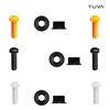 YUVA Car Number Plate Screws and Nuts Kit, 6 Sets